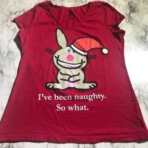 Christmas TShirt XL Red; I’ve Been Naughty so what